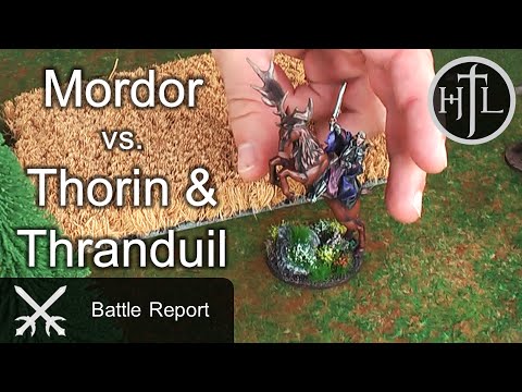 English Battle Report - Mordor vs. Mirkwood & Erebor (Hobbit SBG/ Lord of the Rings/ Middle Earth)