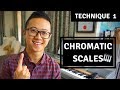 How To Play Chromatic Scales Easy Piano Technique 1