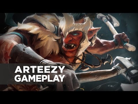 Arteezy playing Troll Warlord (Gameplay)