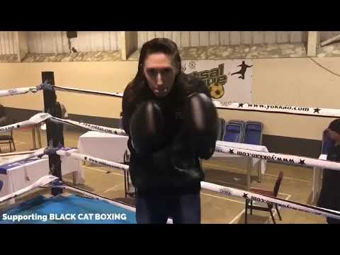 When I knocked  wealstoneraider Out at Black cat charity boxing - with celebrities