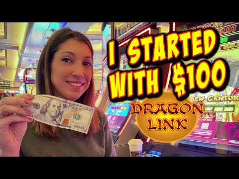 $100 into Dragon Link Slot Machine in Vegas...and then another