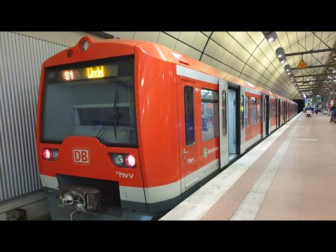 S-Bahn Hamburg|Mitfahrt im ET474 auf der S1 von Wandsbeker Chaussee bis Hamburg Airport (Flughafen)
