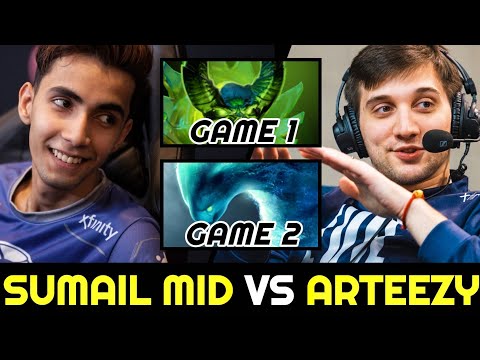 SUMAIL Mid vs ARTEEZY 2 Games in a Row 7.27 Dota 2