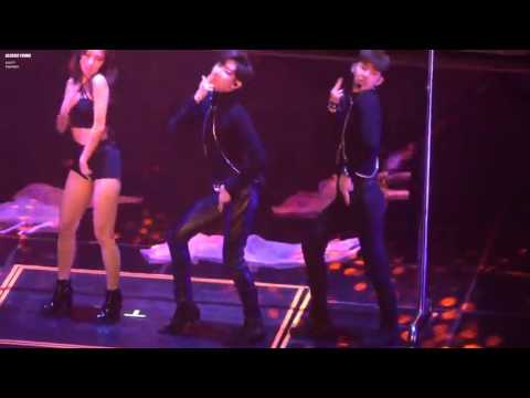 160807  Bambam, Min, Fei, Jo Kwon - Hush (FOCUS BAMBAM) @ JYP NATION IN SEOUL D 2