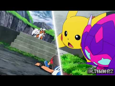 Ash VS Nanu   Dusk Lycanroc VS Alolan Persian「AMV」Pokemon Sun & Moon Season 2 Ep