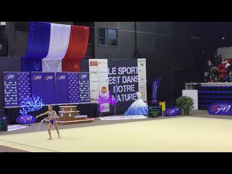 Eléonore Caburet cerceau - Nat A 14/15 ans - France Besançon 2018