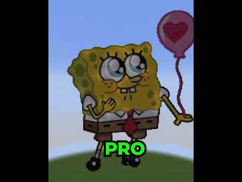 Ultimate SpongeBob Build Battle: Noob vs Pro vs Hacker 😵