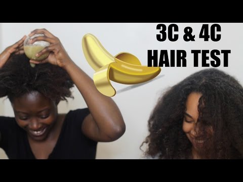 How to Grow Hair FAST with Bananas and Kiwi 3c&4c test #Fail | Natural Hair Video