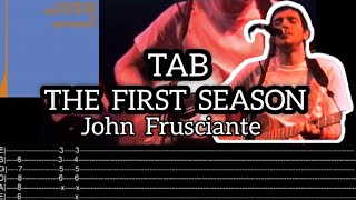John Frusciante - The First Season Live at Paradiso Amsterdam 2001 - TAB - (with lyrics)
