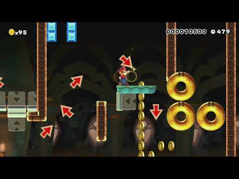 忍者　3の試練　　Ninja Three trial by ゆいと♪Z♪ - Super Mario Maker - No Commentary 1bl