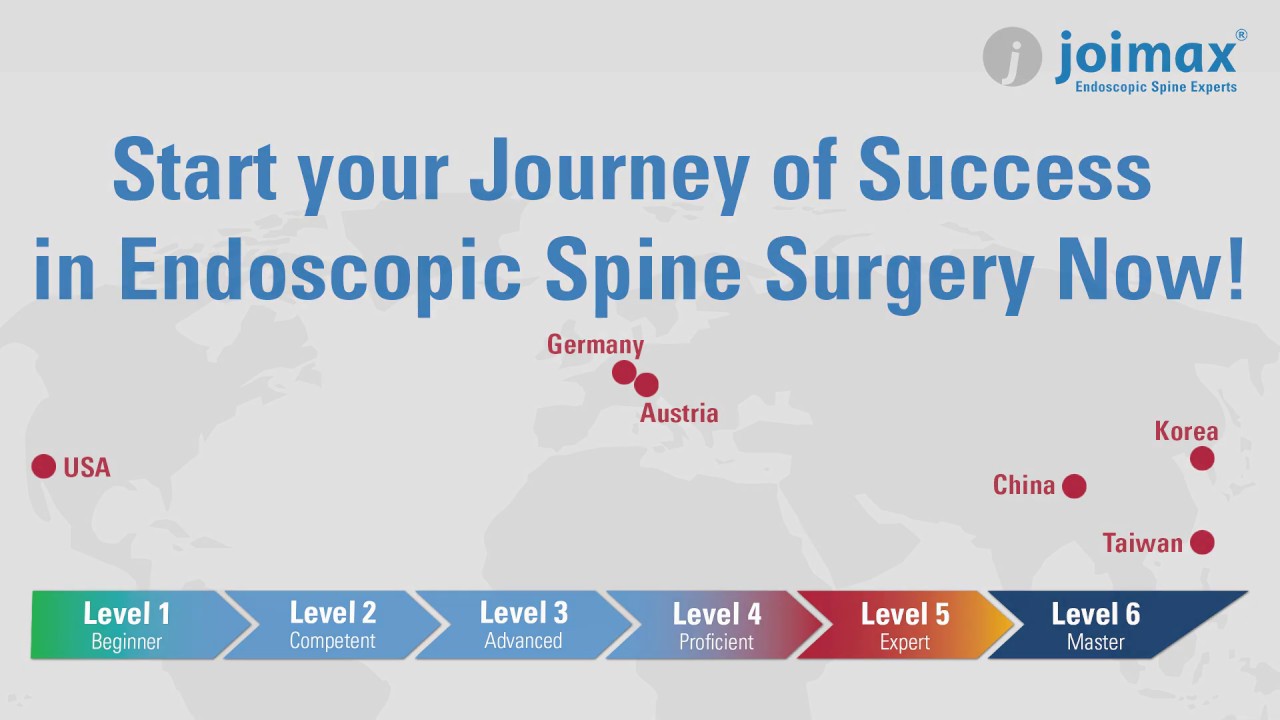 joimax® CM3 - Continuing Medical Education. How to become an expert in endoscopic spine surgery.