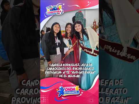 Candela Rodríguez, del Bachillerato Provincial N°12 “Avelino Bazán” de El Aguilar.