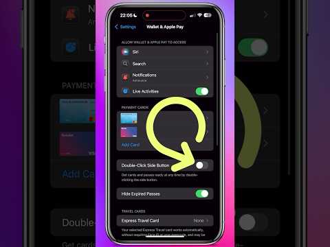 Enable Double-Click for Apple Wallet on iPhone (Fast Setup Guide!) #shorts #shortvideo #iphone