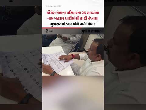 Narmadaમાં કોંગ્રેસ જિલ્લા પ્રમુખના પરિવારમાંથી 25 સભ્યોના નામ મતદાર યાદીમાંથી 'ગાયબ