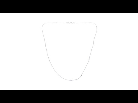 Sevilla Silver Snake Chain Bead Station 18" Necklace