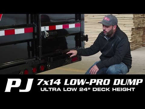 #1 SELLER: 7 x 14 PJ Low-Pro Dump Trailer (DL) Walk-around