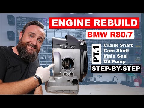 Thumbnail for BMW R80 Engine Rebuild - Step by Step // Crank Shaft, Cam Shaft, Oil Pump & Main Seal // Pt.1 by TVR, Motorcycle, BMW, video, vide
