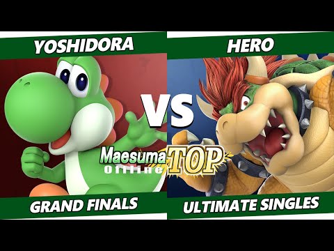 MaesumaTOP#8 GRAND FINALS - Yoshidora (Yoshi) Vs. Hero (Bowser) SSBU Ultimate Tournament