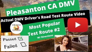 Pleasanton DMV Driver's Test *ACTUAL TEST ROUTE* #2 CA Las Positas Behind The Wheel License Road