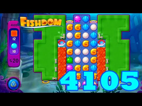 Fishdom Level 4105 HD Walkthrough | 3 - match puzzle game | gameplay | android | GameGo Game IOS