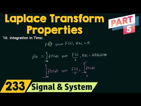 Properties of Laplace Transform Part 5