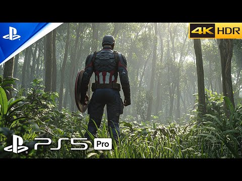 Marvel's Avengers (PS5 PRO) Captain America Endgame Suit Gameplay [4K 60FPS HDR]