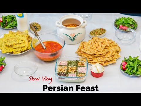 Persian Feast & Overnight cooking π₯£A 1000-Year-Old Iranian Food: Abgoosht & Torshi Recipe