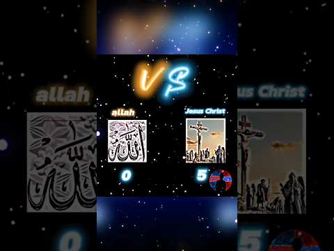 Lord Jesus Christ VS allah. #brotherarunmasih #christianityedit