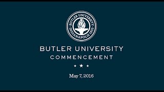 Butler University Spring Commencement 2016