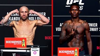 Teammates Alexander Volkanovski & Israel Adesanya Are First to the Scales at UFC 276 Weigh-ins by UFC