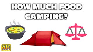 How Much Food To Bring Backpacking (4k UHD) #backpacking #camping