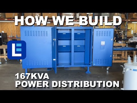 How We Build - 167 KVA Portable Distribution - 480V 3 Phase to 230V 1 Phase - Larson Electronics