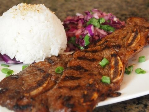 Korean BBQ Beef Short Ribs Recipe (Kalbi)