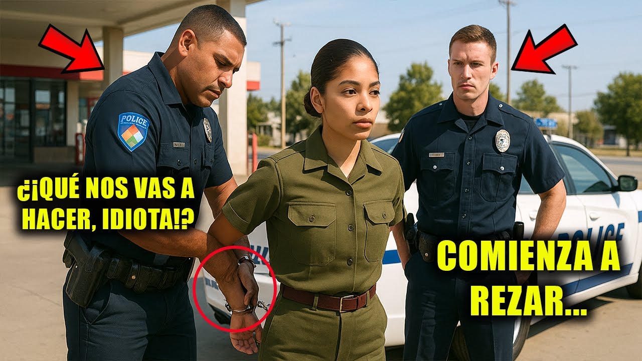 Policías esposaron a una chica, ¡pero una llamada les costó el trabajo!