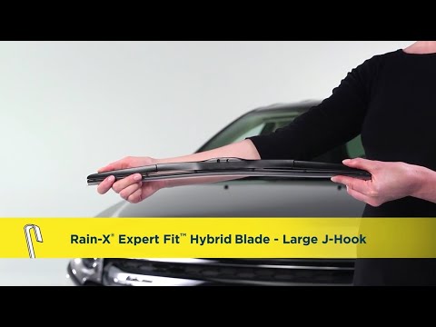 Rain X Expert Fit Hybrid Wiper Blade Installation Large J Hook