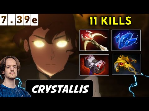 Crystallis Marci Safelane 11 Kills - Dota 2 Patch 7.39e Pro player Full Gameplay