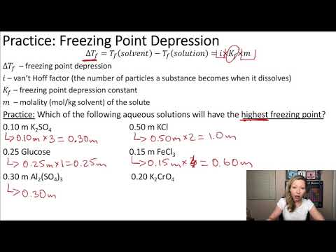 Freezing Point Depression - with Examples!