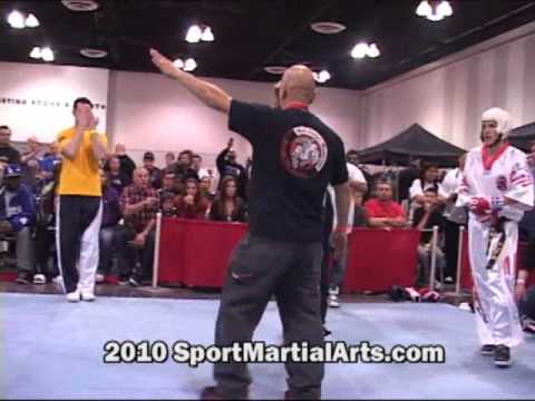 Deandre Walker v Jack Felton - Men's team sparring - 2010 Compete Nationals