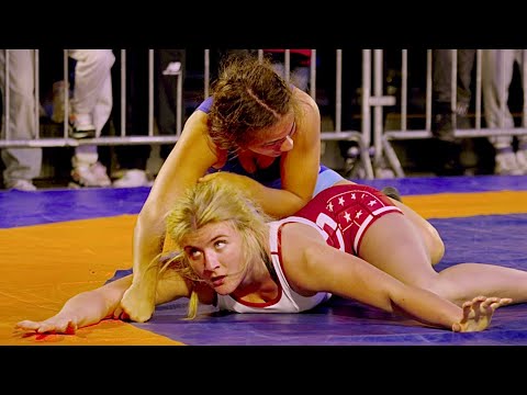 World vs Europe. U20 Raegan Snider vs Mirjam Hansen 68kg. Womens girls wrestling friendly. B-cam-man