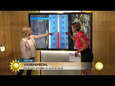 Väderspecial: Badtemperaturen där du bor - Nyhetsmorgon (TV4)