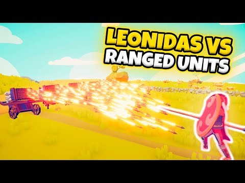 LEONIDAS VS EVERY RANGED UNIT | TABS MODDED GAMEPLAY