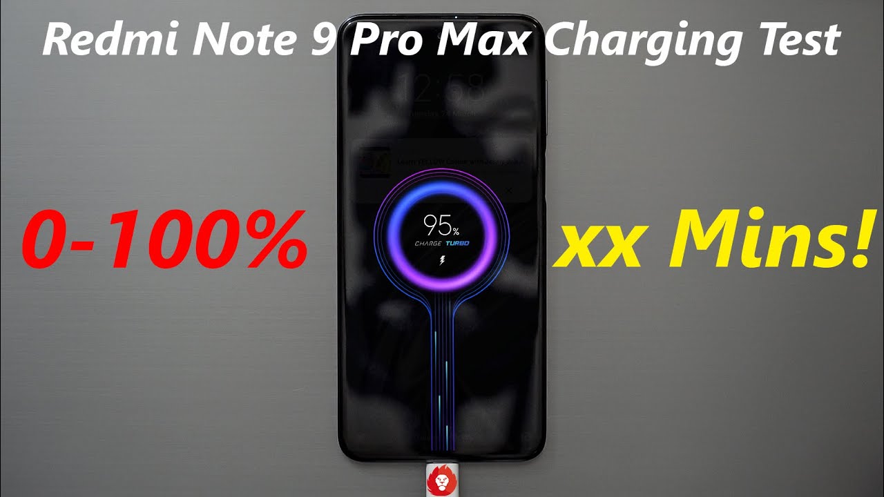 Redmi Note 9 Pro Max Charging Test!
