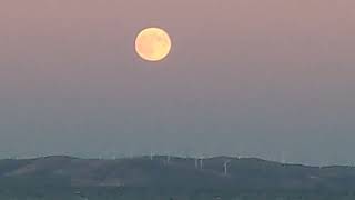 宗谷海峡とスーパームーン