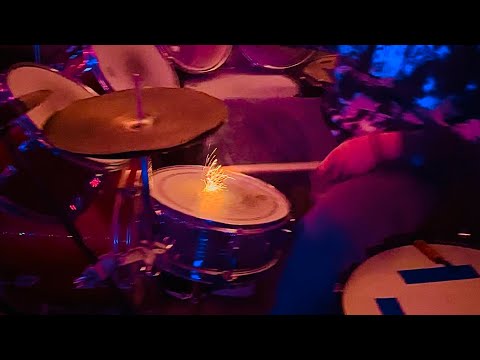Alex Gill (Of Wormhole) Plays with burning drumsticks