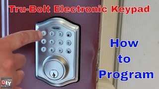 How to program a TruBolt/Honeywell electronic keypad