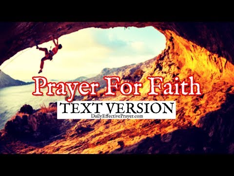 Prayer For Faith (Text Version - No Sound)