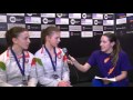 Interview Girls B Synchro Senet Diving Cup Eindhoven 2016