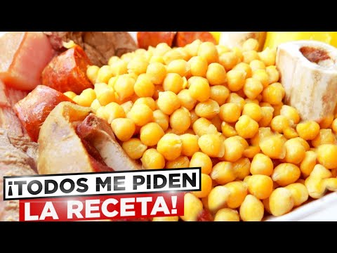 COCIDO DE  GARBANZOS 🍲😋 RECETA de la ABUELA, potaje tradicional, receta sencilla.