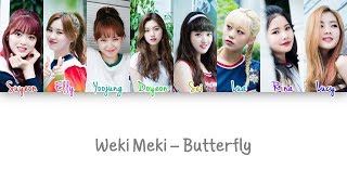 Weki Meki - Butterfly Lyrics (Color Coded han|rom|eng)