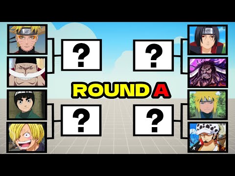 ANIME TOURNAMENT - NARUTO vs ONE PIECE - ROUND A | TABS - Totally Accurate Battle Simulator